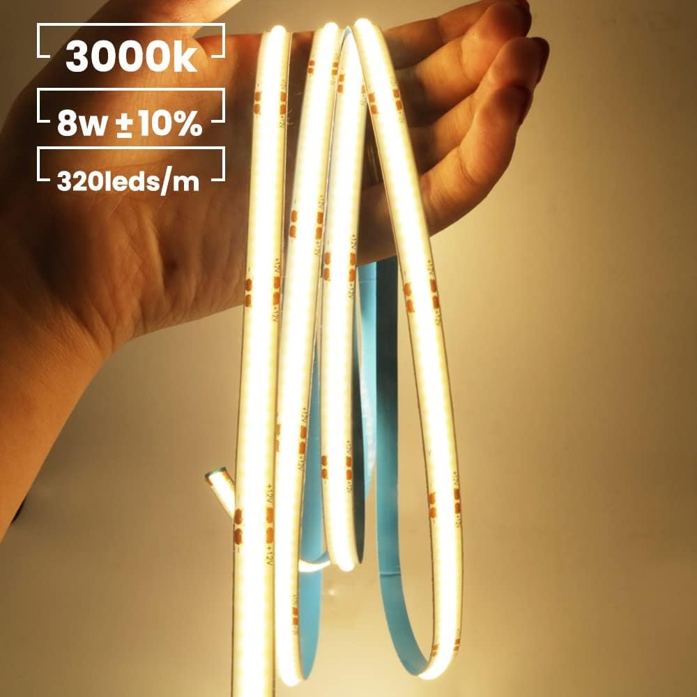 Flexibele RGB LED strip 3m 24V set met dimmer en adapter voor sfeervolle slaapkamer en interieurverlichting