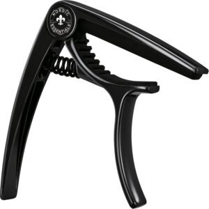 Capodaster gitaar universeel – capo voor akoestische gitaar en ukulele – zinklegering muziek accessoire – geschikt voor 6 en 12 snaren