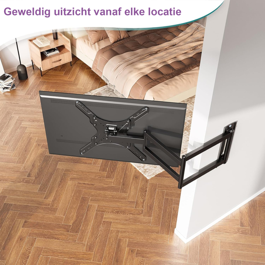 Long arm tv muurbeugel 26-65 inch uittrekbaar 950mm verstelbaar max VESA 400x400 tot 35kg