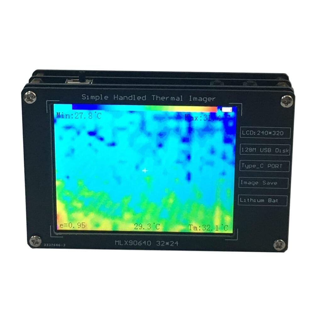 draagbare infrarood thermische camera met 2,8 inch lcd scherm voor warmtebeeld en temperatuurmeting met beeldopslag functie