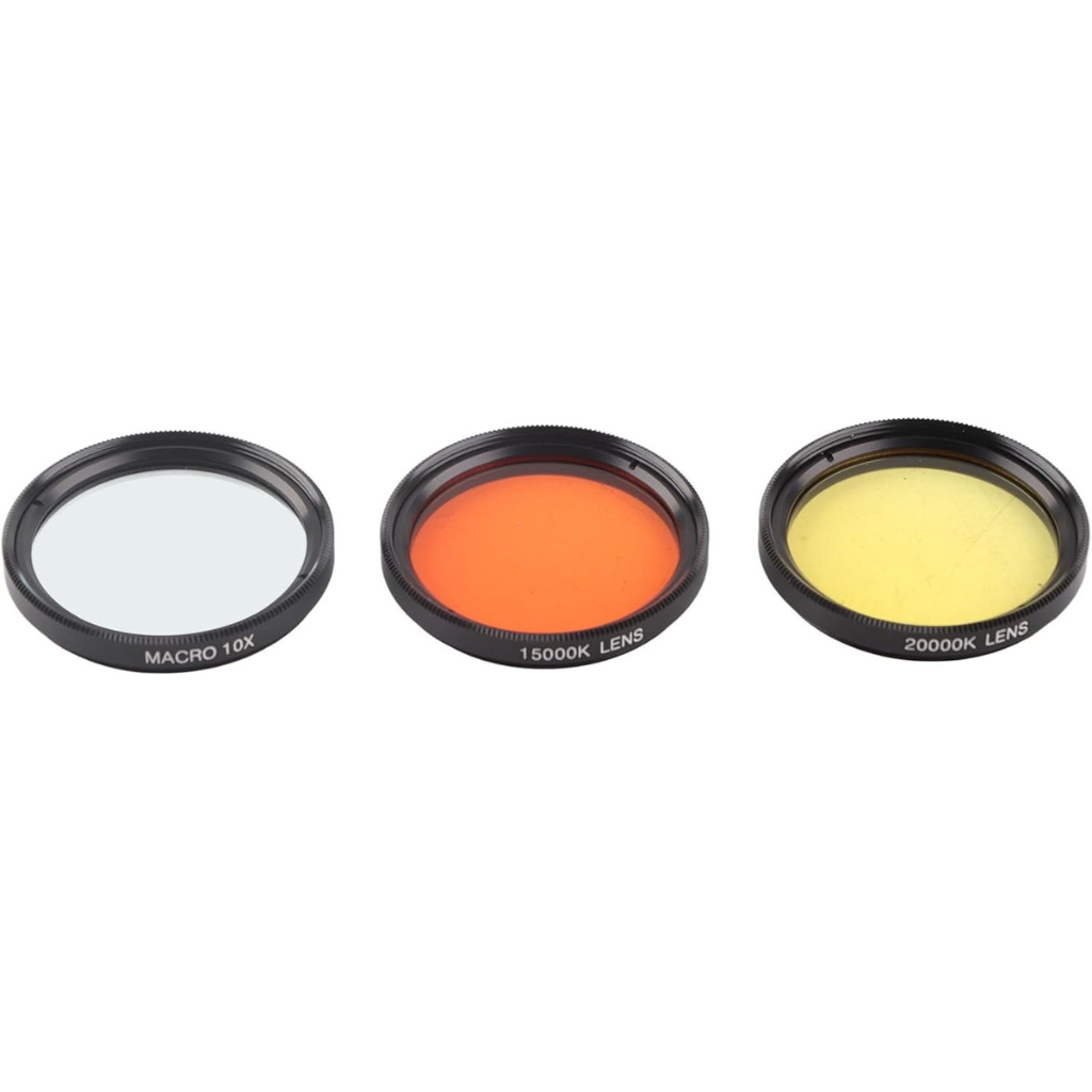 Lens filter set - Macro- en onderwaterfotografie filters - Geel/oranje kleurfilters - Voor aquarium en macrolens fotografie