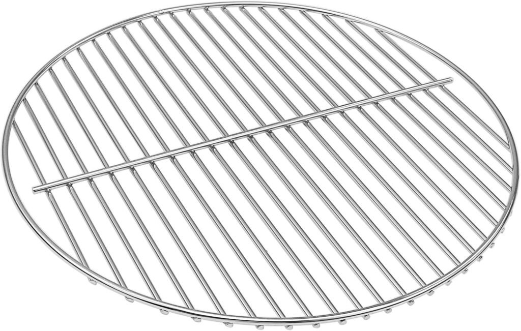 Grillrooster met 34,8 cm diameter als vervangend BBQ kookrooster voor houtskoolbarbecue rookoven en compacte tafelgrill voor buiten koken en grillaccessoires