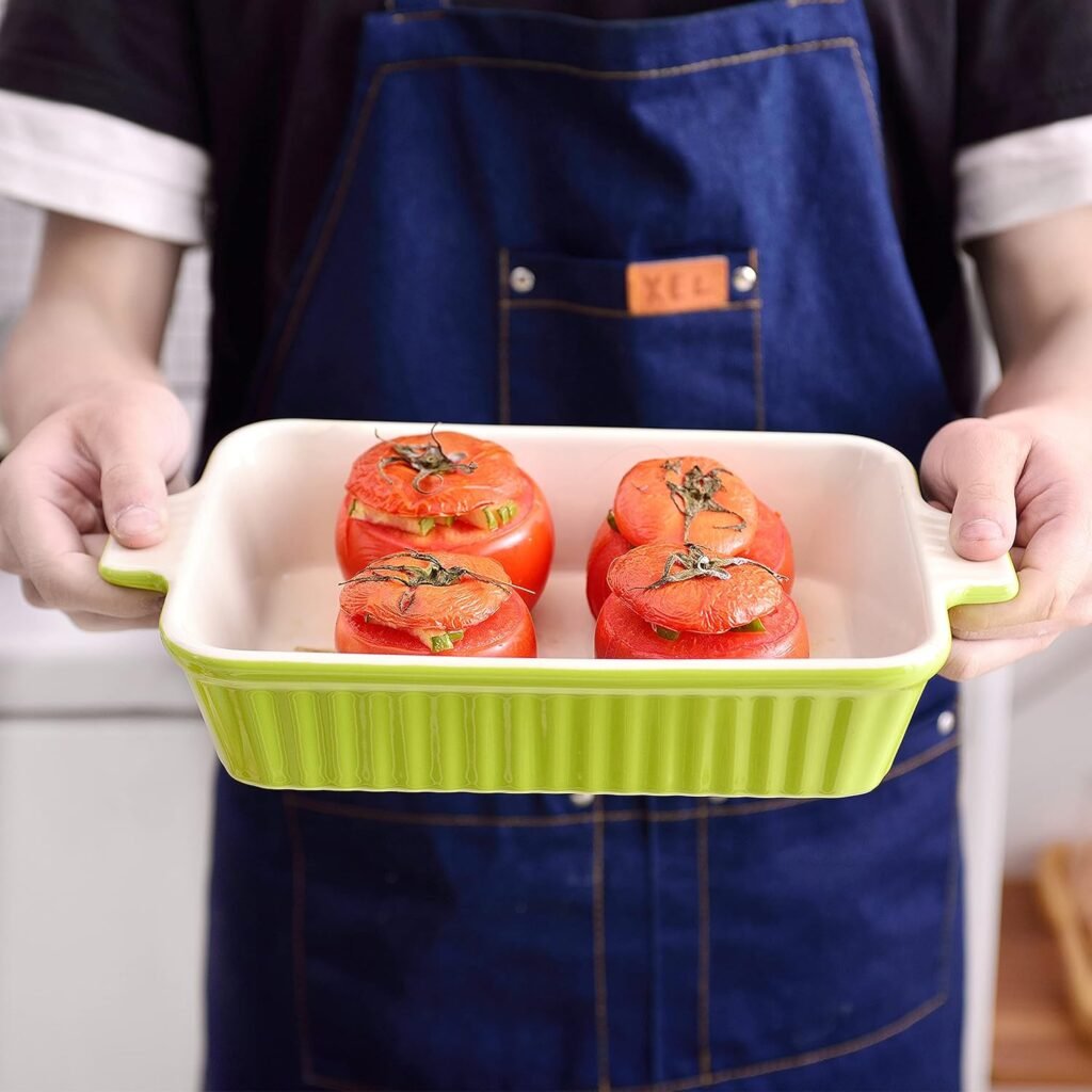 Ovenschalen set van 4 porselein - Ovenbestendige bakvormen en ovenschaal set - Stapelbaar magnetron en vaatwasserbestendig - 4 formaten tot 240°C
