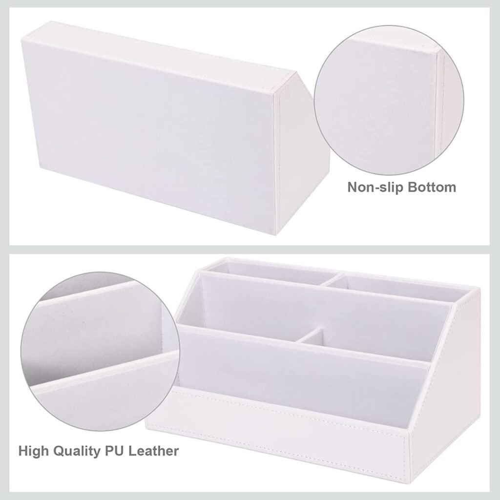 Bureau organizer PU leer - Bureau opbergset pennenhouders - Bureau accessoires werkplek - Net en georganiseerd bureau