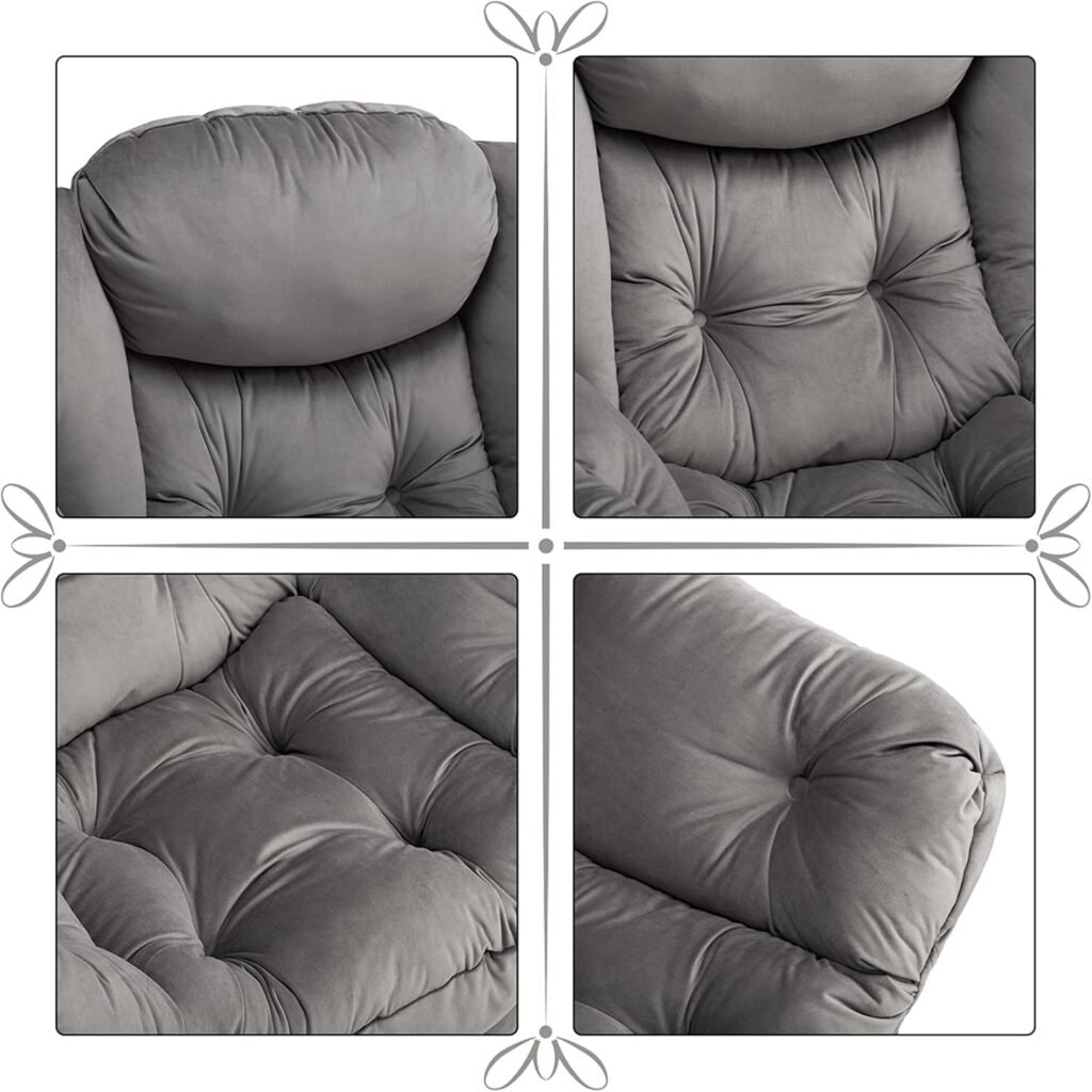 relaxfauteuil velvet donkergrijs woonkamerstoel met armleuningen loungestoel leesstoel stalen frame accentstoel slaapkamer stoel