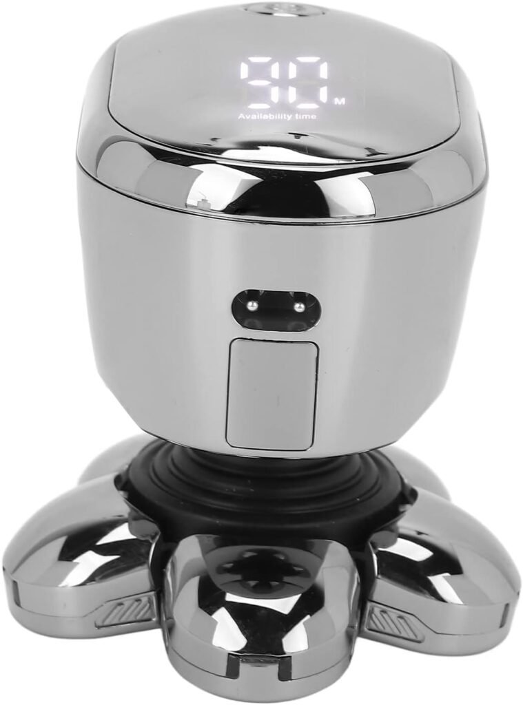 Elektrisch hoofdscheerapparaat met automatische slijptechnologie, oplaadbare haartrimmer en ergonomische tondeuse voor mannen.