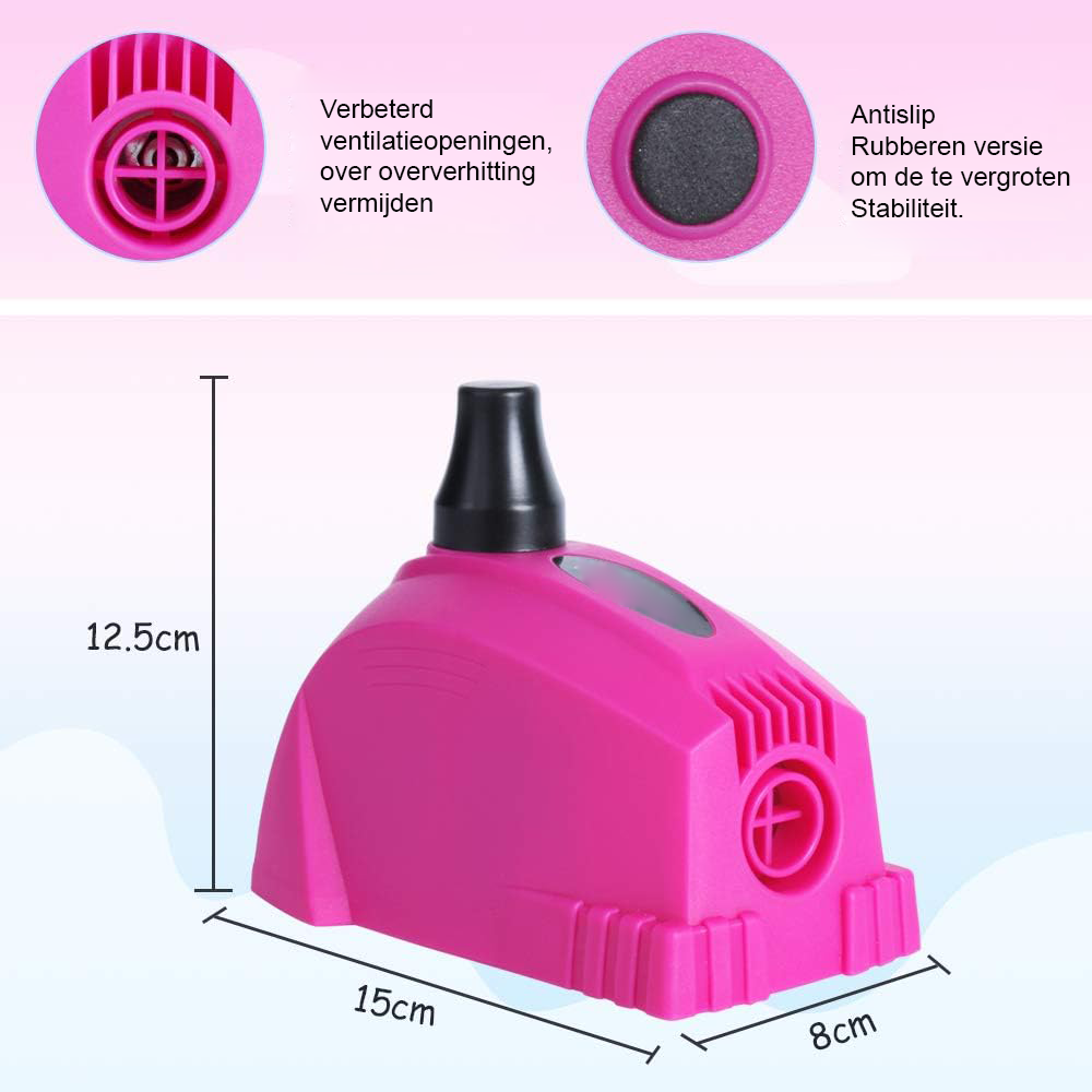 elektrische ballonnenpomp compact draagbaar snelle inflator voor feest bruiloft verjaardag kerst decoratie efficiënt opblaasapparaat