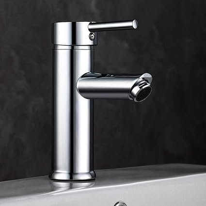Moderne badkamerkraan met warm en koud water metalen wastafelkraan luxe design mengkraan voor badkamer wastafel duurzaam gebruik