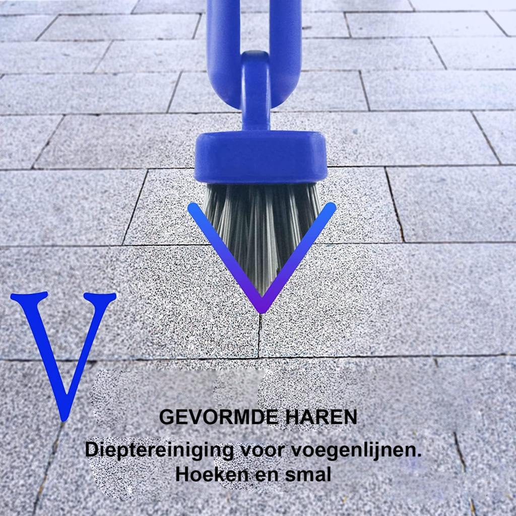 Telescopische wasborstel met roterende borstelkop en verstelbare steel voor het reinigen van ramen en gevels als professionele schoonmaaktool