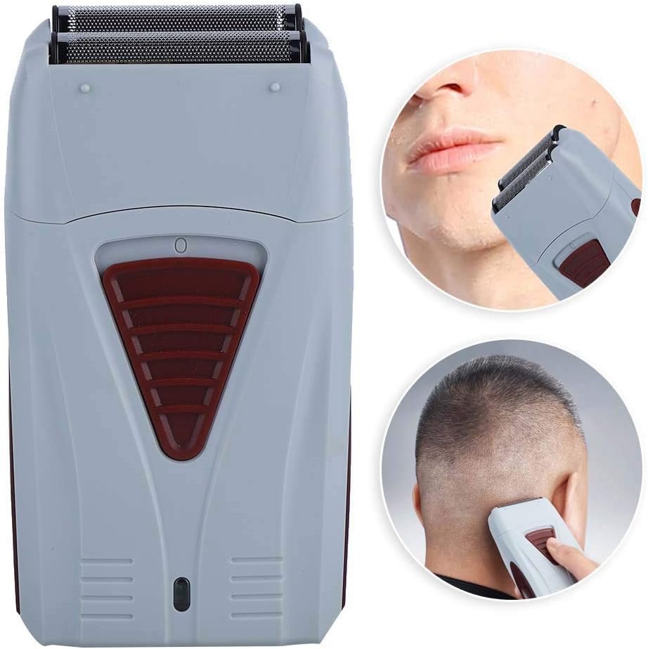 USB oplaadbaar elektrisch scheerapparaat voor mannen met dubbele kop baardtrimmer en tondeuse voor snel en glad scheren compact scheermachine