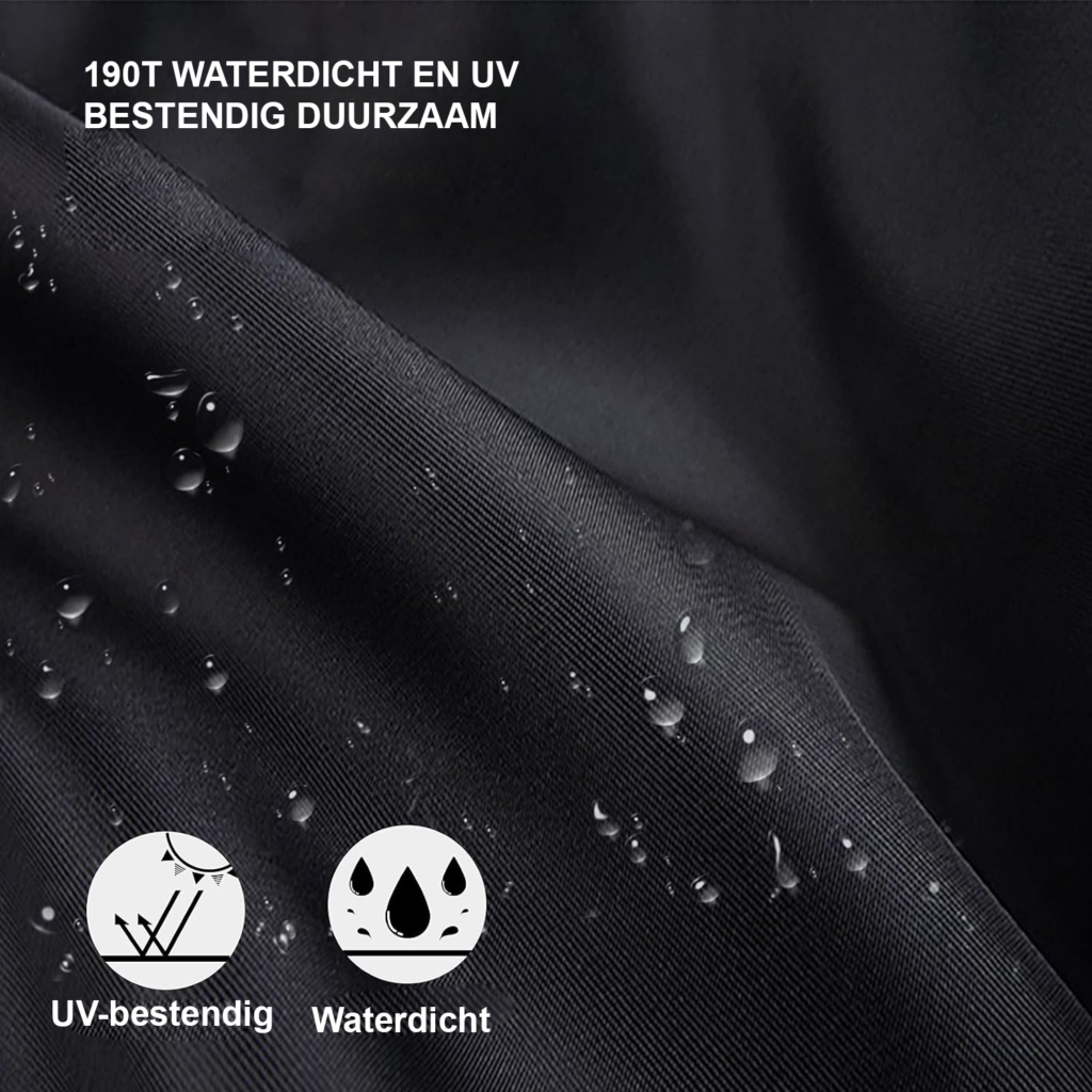 Fietshoes voor 2 fietsen waterdicht winddicht UV bescherming 29 inch MTB racefiets zwart