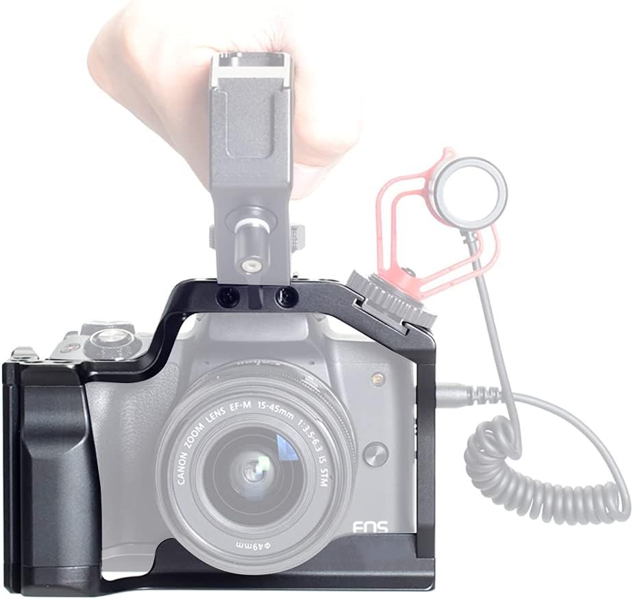 Camera cage met handgreep top grip kit - vlogging camera rig - aluminium legering quick release Arca-Swiss plaat - Canon EOS M50 Mark II M50 M5