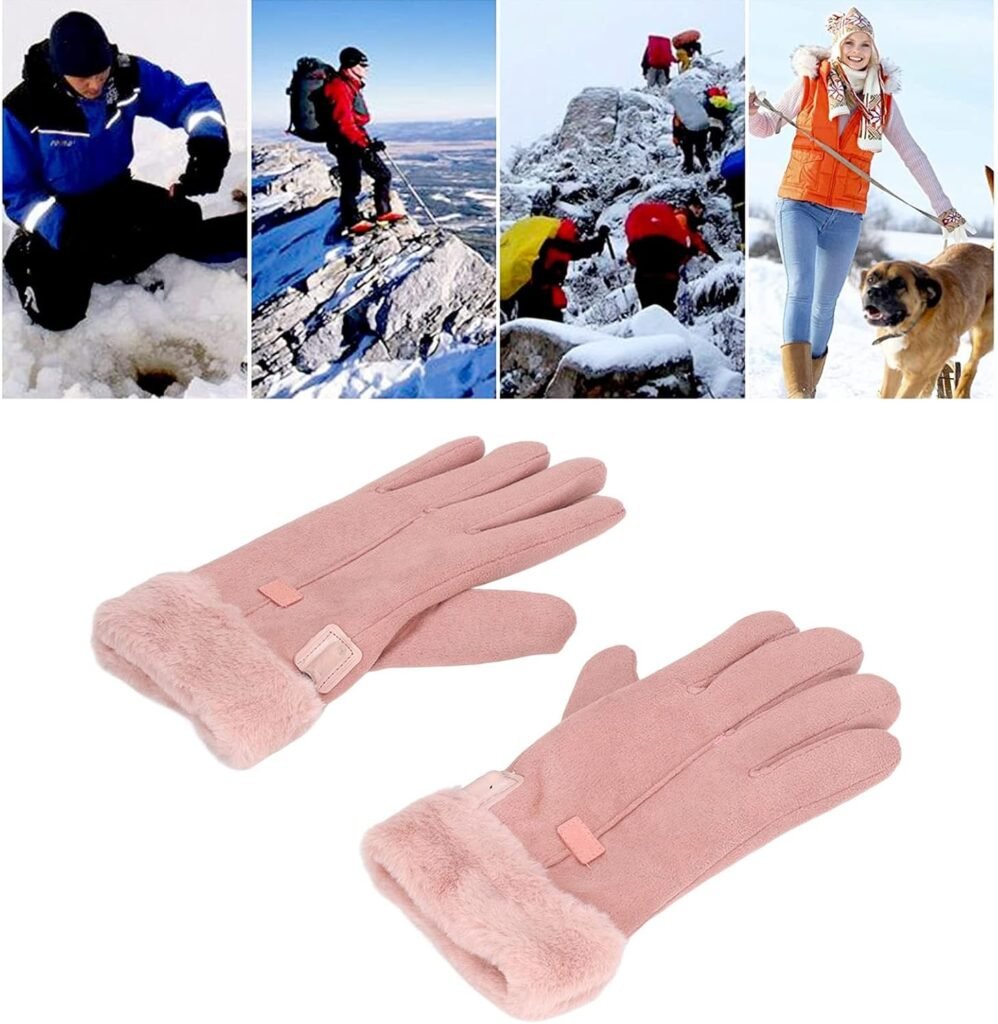 Elektrische verwarmde handschoenen USB oplaadbaar winter thermohandschoenen met volledige vingers voor fietsen wandelen en buitengebruik dames handschoenen