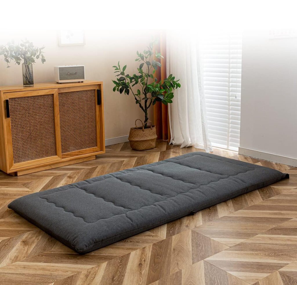 opvouwbaar futon matras met handvat traagschuim logeermatras camping mat draagbaar indoor outdoor auto slaapmat hypoallergeen