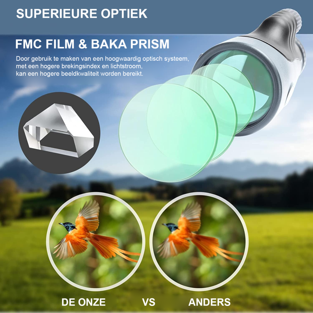 Monoculair telescoop 10-30x50 zoom HD waterdicht schokbestendig IPX7 fogproof FMC BAK4 prisma telefoonadapter jagen wandelen sterrenkijken