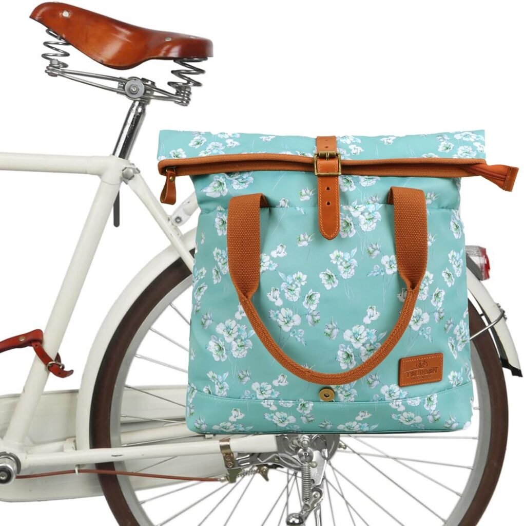 waterdichte canvas fietstas dames pannier opbergtas multifunctioneel sportieve reis fietstas fietsaccessoire outdoor gebruik