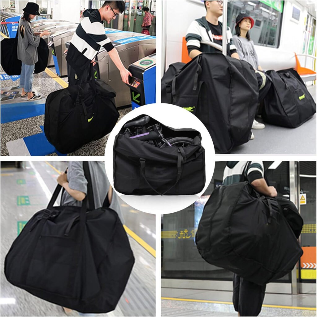 Opvouwbare reistas 20 inch met handvat en draagriem, compacte weekendtas voor reizen met auto, trein en vliegtuig.