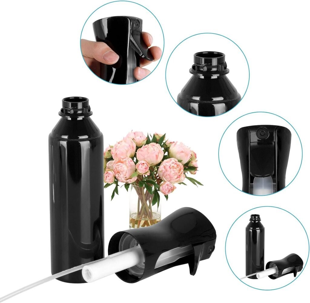 Nevelspuitfles 200 ml ultrafijn - Haarmist sprayfles voor haar- en huidverzorging - Ergonomische verstuiver - Herbruikbaar transparant ontwerp