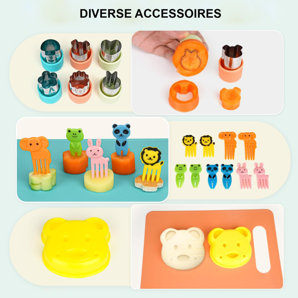 Kindermessenset 4 stuks veilig snijmes vanaf 3 jaar RVS afgerond lemmet kinder keukenmes set voor koken kinderen veilige kinder messen keuken gebruik