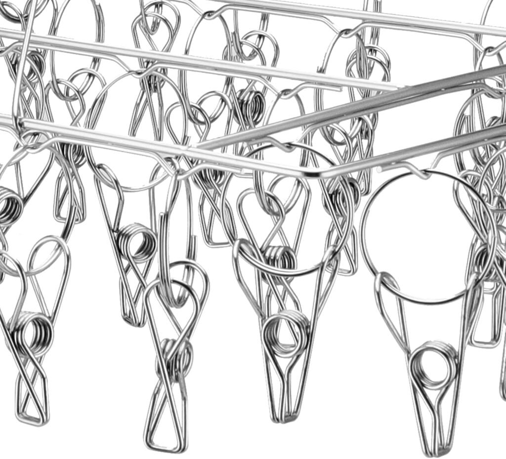 Vouwbare sokdroger set met ondergoed hanger en hangend droogrek voor kleding, handdoeken en ondergoed - 2 stuks