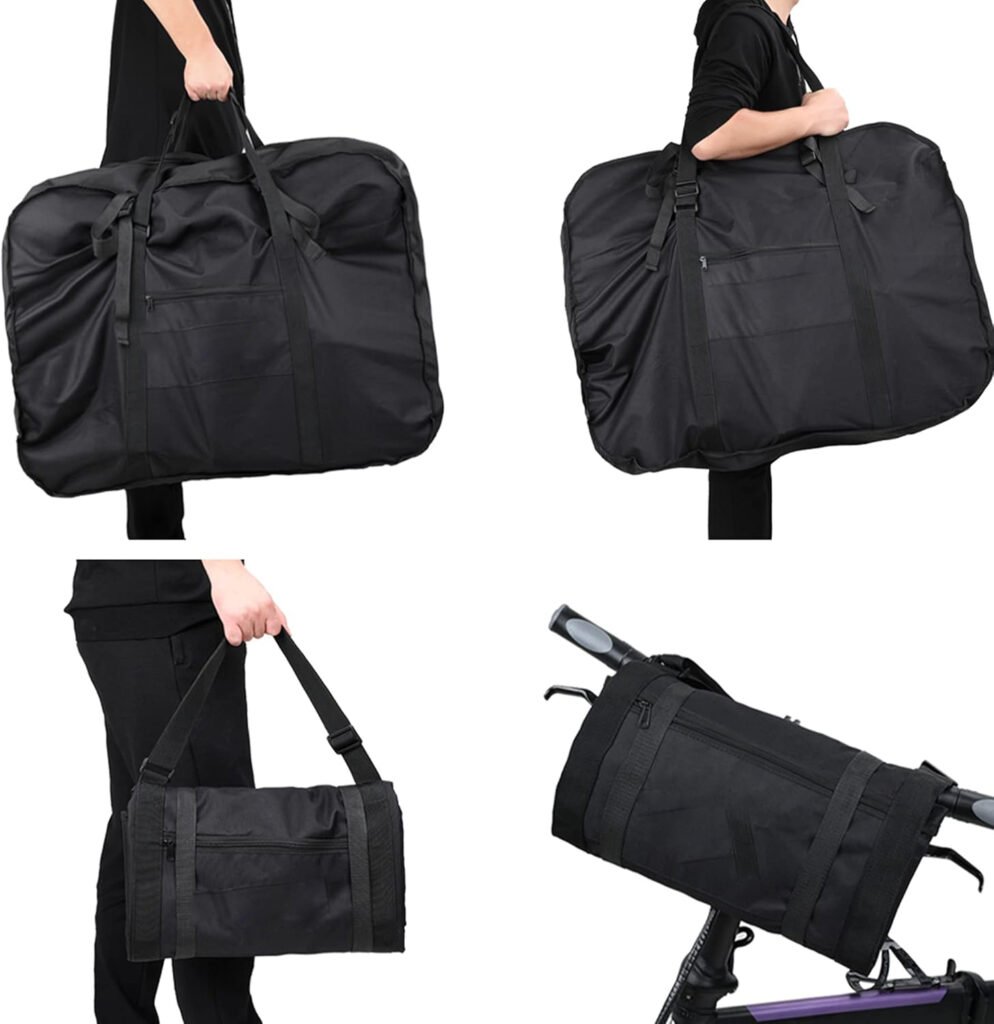 Opvouwbare reistas 20 inch met handvat en draagriem, compacte weekendtas voor reizen met auto, trein en vliegtuig.