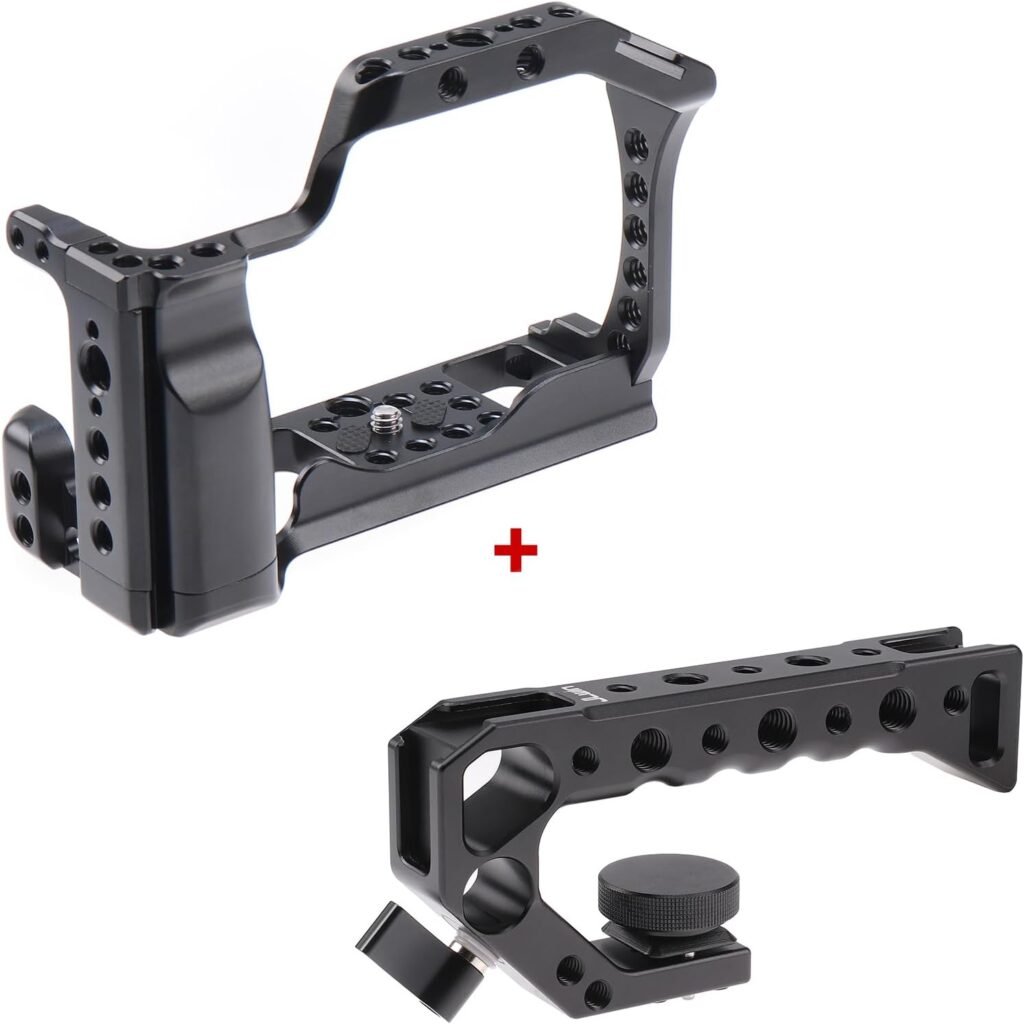 Camera cage met handgreep top grip kit - vlogging camera rig - aluminium legering quick release Arca-Swiss plaat - Canon EOS M50 Mark II M50 M5