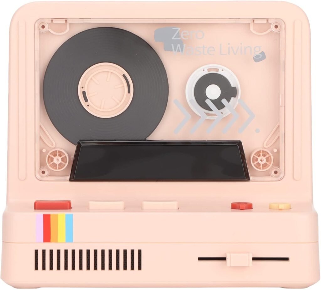 Draagbare cassette speler roze retro met luidspreker AUX en SD kaart ondersteuning compacte tape speler voor muziekweergave