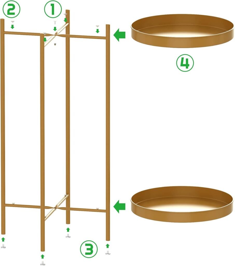 2-laags metalen plantenstandaard voor binnen en buiten bloempot houder plantenrek hoek woonkamer balkon tuin kantoor badkamer patio organizer
