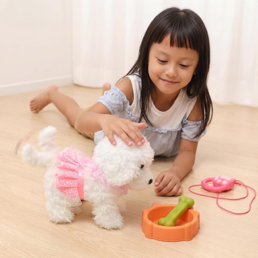 Interactieve pluche puppy met afstandsbediening - elektronisch hondenspeelgoed voor kinderen 2-5 jaar