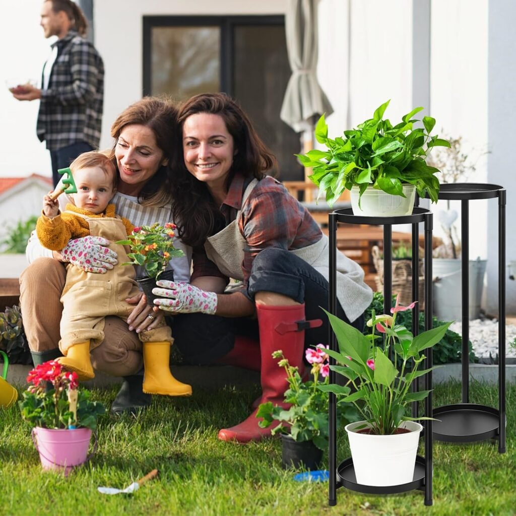plantenstandaard metalen bloempot houder plantenrek binnen buiten balkon tuin woonkamer robuuste plantenhouder