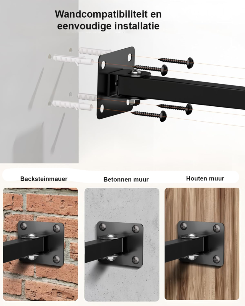 TV Muurbeugel Uittrekbaar 26-65 inch - Long Arm TV Beugel 950mm - Verstelbare Wandhouder - Max VESA 400x400 tot 35kg