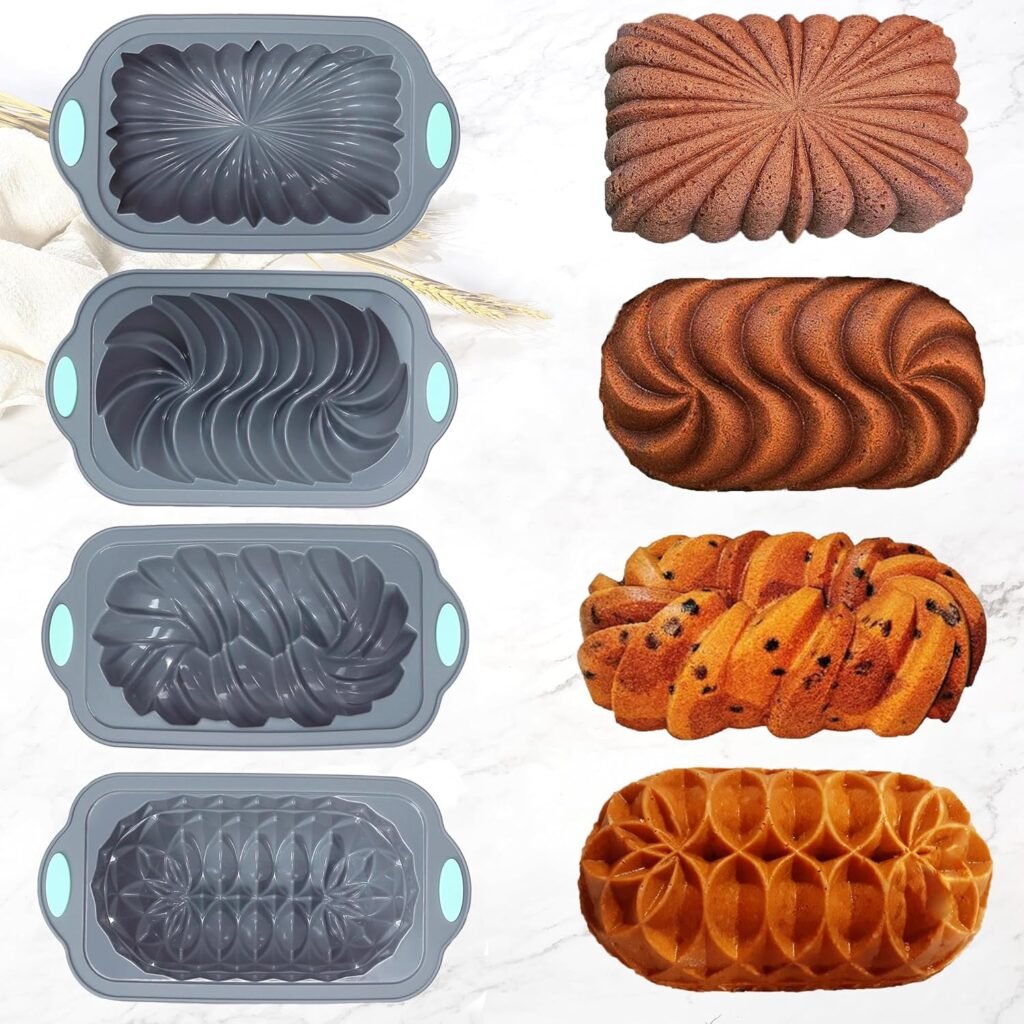 Siliconen bakvorm set 45-delig - Oven bakvormen + cupcake vormpjes - Broodvorm non-stick - Maatbekers + lepels
