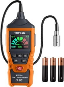 Gaslek Detector – Draagbare Gaslektester voor Methaan, Propaan en Butaan – Flexibele Sonde 43,5 cm voor Huishoudelijk en Professioneel Gebruik