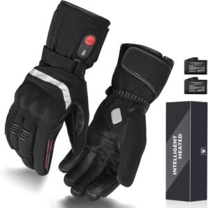 Verwarmde handschoenen motorfiets 7,4V oplaadbaar voor mannen en vrouwen, elektrische winterhandschoenen ideaal voor skiën, fietsen en outdoor activiteiten
