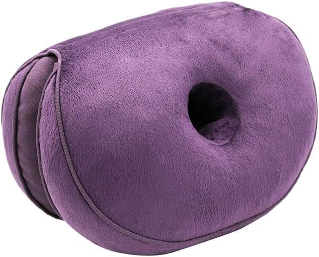 Memory foam zitkussen ergonomisch - Zitkussen voor auto en kantoor comfort - Vouwbaar heupverhogend ontwerp - Paarse uitvoering