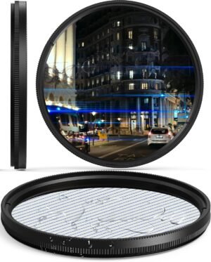 72mm blauwe streep filter anamorphic flare prisma lens filter voor DSLR camera ultra slim optisch glas multi coated cinematografisch video effect