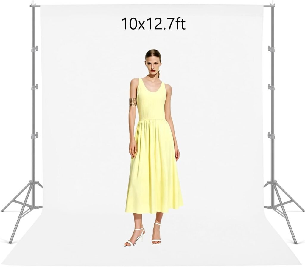 Witte fotografie achtergrond 3x3.9m vouwbaar polyester chromakey doek voor studio livestream TikTok en YouTube video opname achtergrond