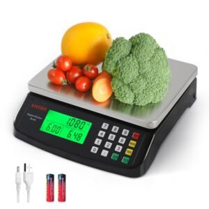 Digitale keukenweegschaal 40kg – RVS voedselweegschaal voor bakken en koken – LCD display met tarra- en telfunctie – kg lb oz