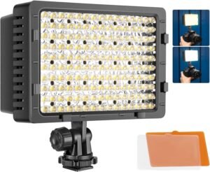USB LED videolamp – met statief en kleurenfilter – tafelopnames en productfotografie – YouTube videolamp en fotografie verlichting
