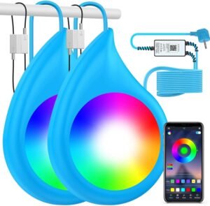 LED zwembadverlichting 10W – RGB onderwater lamp – app bediening kleurverandering – IP68 waterdicht 8m kabel 12V