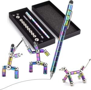 Stressverlagende Stylus Pen – Magnetische ontspanningspen stylus – Ergonomisch anti-stress ontwerp voor creativiteit – Zwart