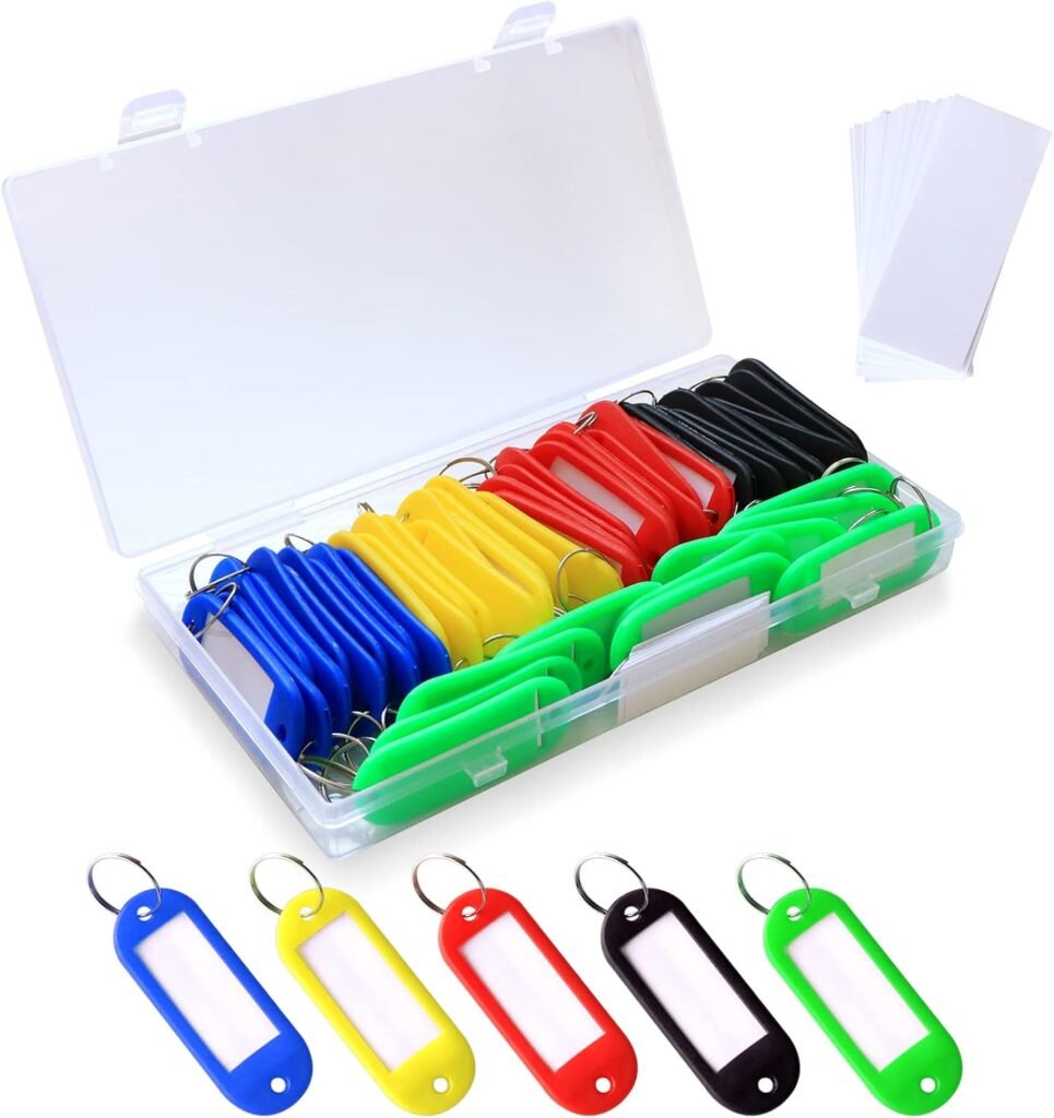 Sleutelhanger met splitringen, multifunctionele sleutelbos organizer met duurzaam design voor georganiseerde en overzichtelijke sleutelopslag