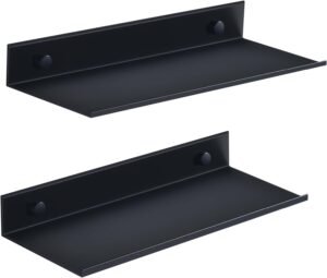 Badkamer wandplank waterdicht – Wandopbergrek ruimtebesparend – Badkamer organizer voor wandmontage – 12 x 30 x 4 cm