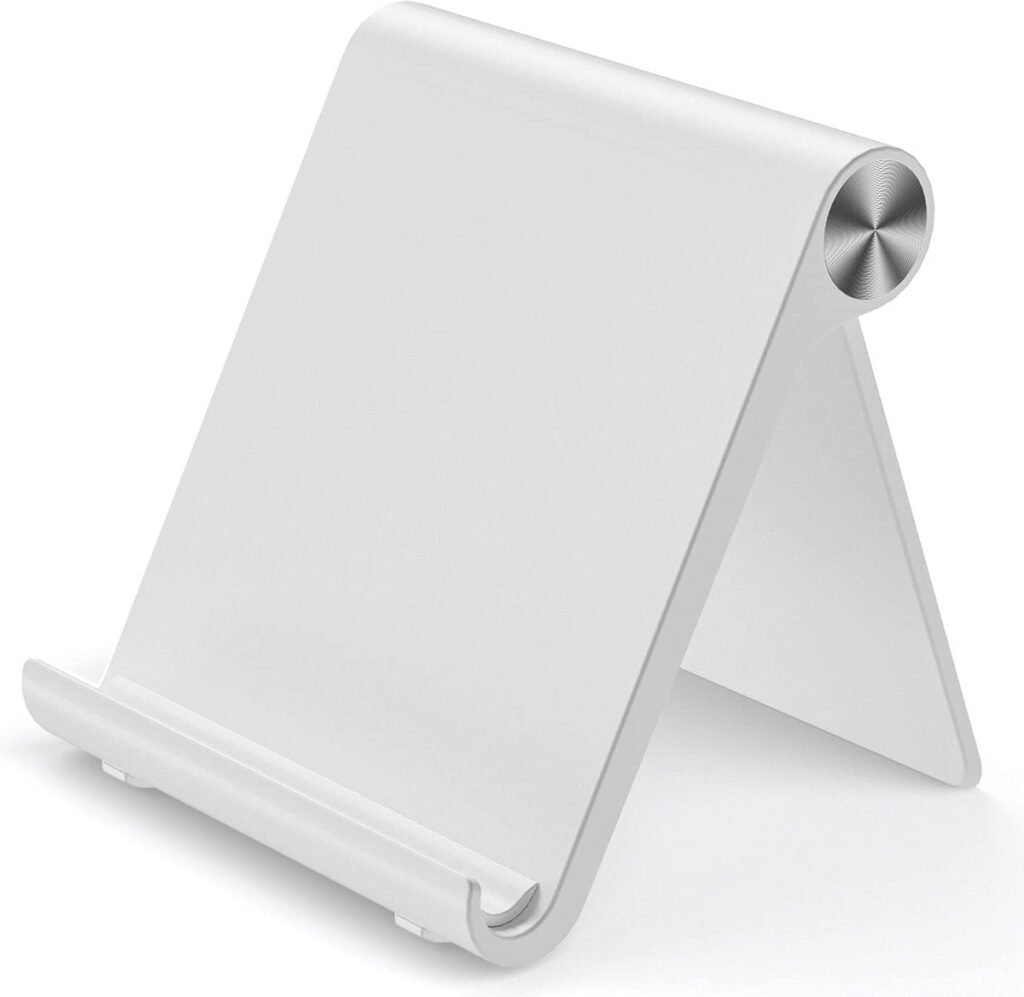 Opvouwbare verstelbare telefoonhouder voor smartphones tot 6 inch ergonomisch design voor handsfree gebruik op bureau en tafelstandaard