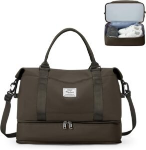 Reistas met schoencompartiment – handbagage sporttas en weekendtas – waterdichte duffle bag – Ryanair EasyJet compatibel