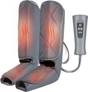 Beenmassager met compressie en warmte – voet en kuitmassage apparaat – 5 standen en 3 intensiteiten – verstelbaar ontwerp voor ontspanning
