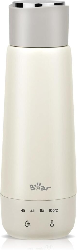 “300ml 4-standen elektrische reiswaterkoker 3-in-1, dubbelwandig RVS 304, draagbare mini waterkoker met snelle verwarming en isolatiefunctie
