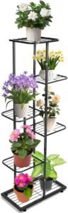 Plantenrek 6-Laags Metaal – Bloemenplank voor tuin, balkon en woonkamer – Ruimtebesparend plantrek – 108 cm hoog