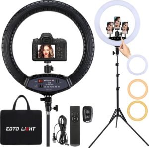 Ringlamp 19 inch LED met statief – Make-up en studio verlichting – YouTube en fotografie – Touch en afstandsbediening CRI 97