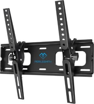 Kantelbare TV muurbeugel voor 26-65 inch schermen, geschikt voor LED LCD OLED en plasma TV met VESA 400x400 en 60kg draagkracht voor wandmontage